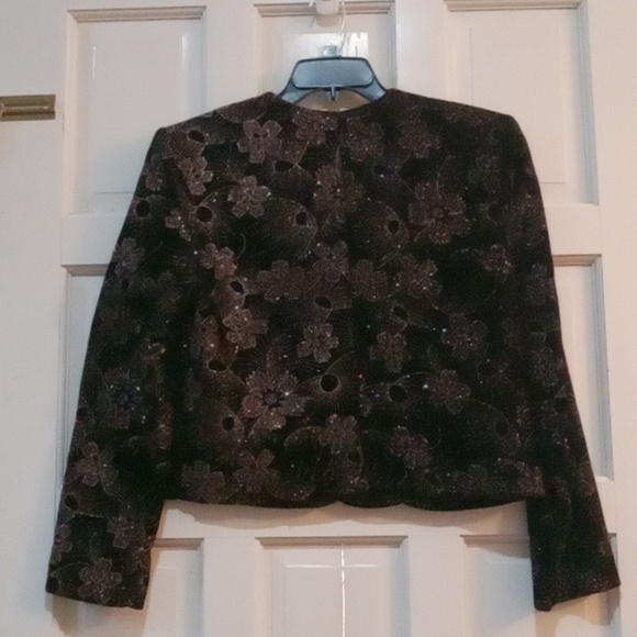 Norton McNaughton Vintage Sparkly Evening Jacket Size 8 - Picture 2 of 10